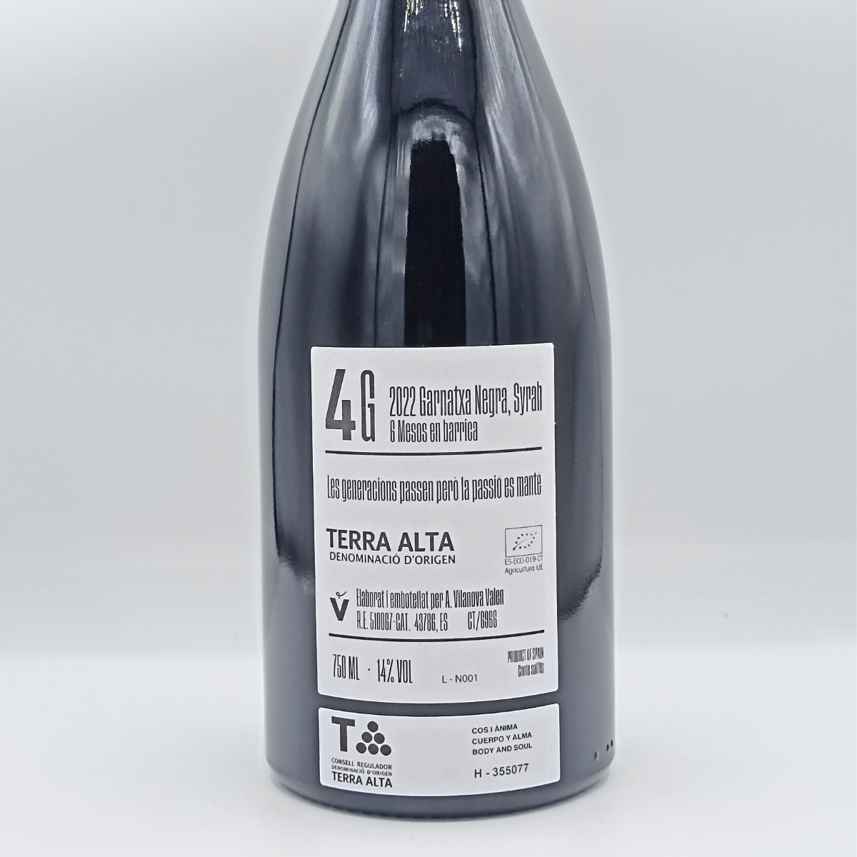 Vino negre 4G ecològic