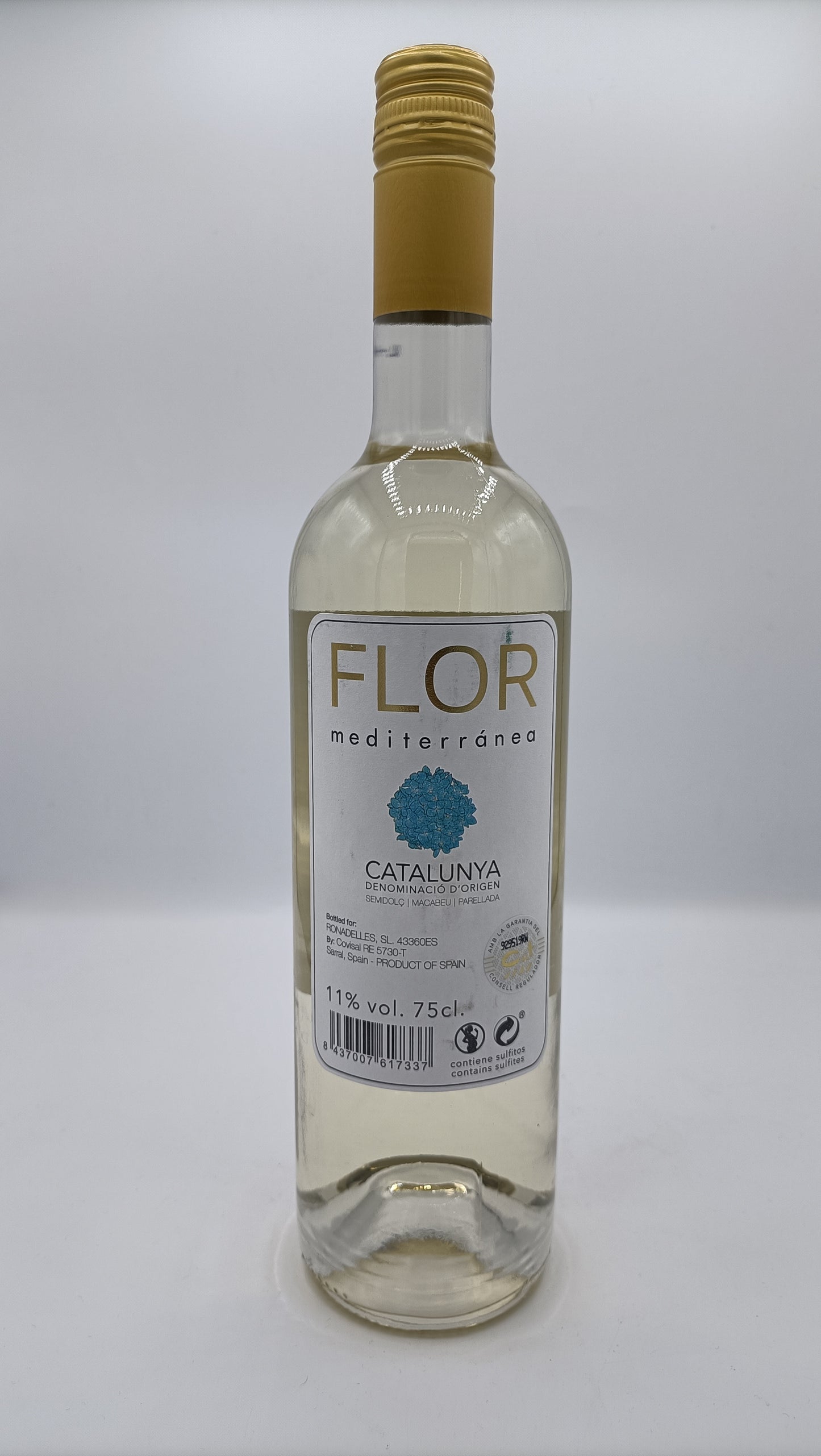 Vi Blanc Flor Mediterranea Semi-dolç