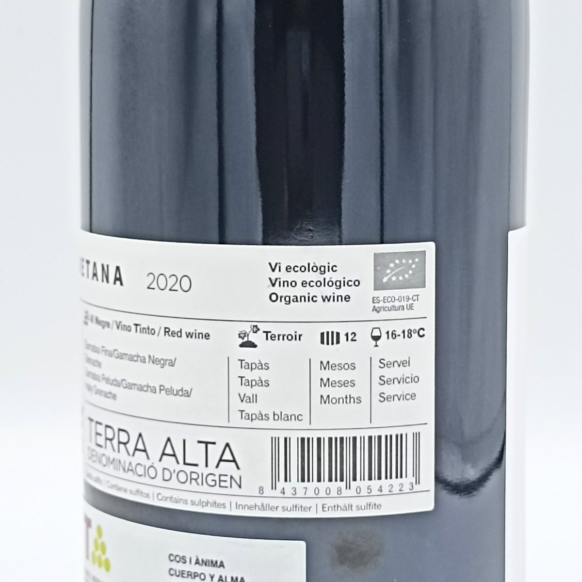 Vi negre ecològic Via Edetana