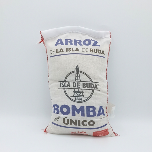 Arròs Bomba 'L'illa de Buda' Sac de Tela 1 Kg.