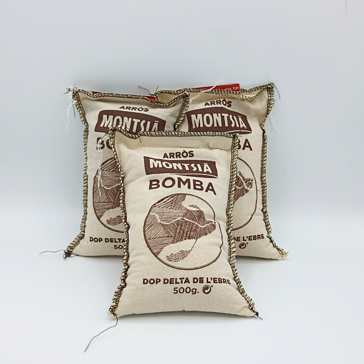 Arroz Bomba Montsià Saco de Tela 500 Gr.