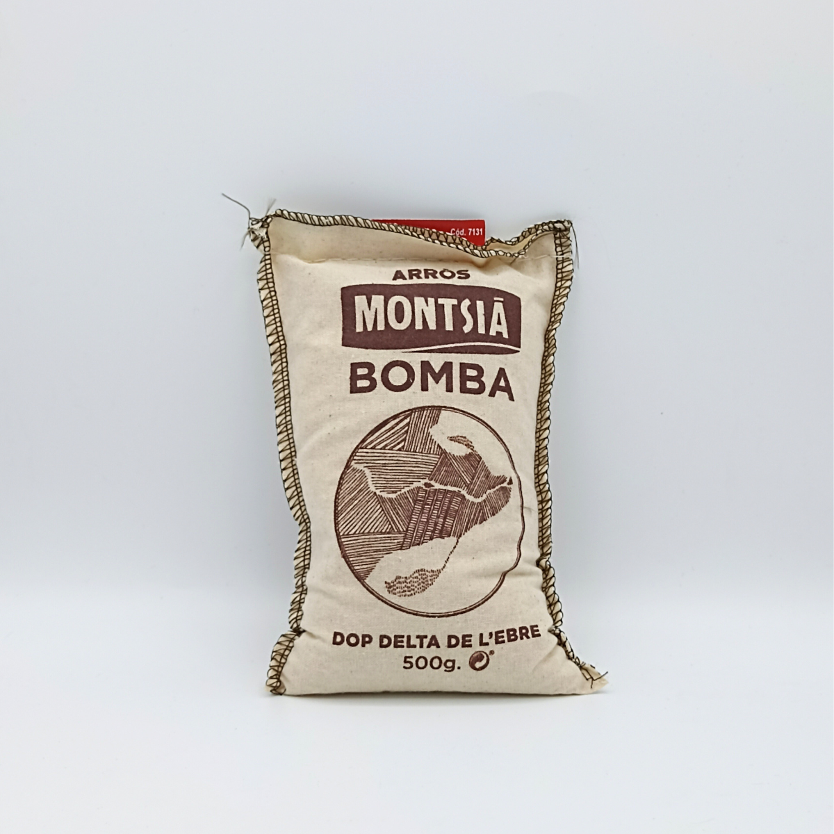 Arroz Bomba Montsià Saco de Tela 500 Gr.