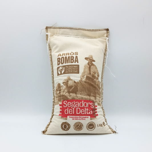 Arròs Bomba Sac de Roba 1 kg Segadors Del Delta