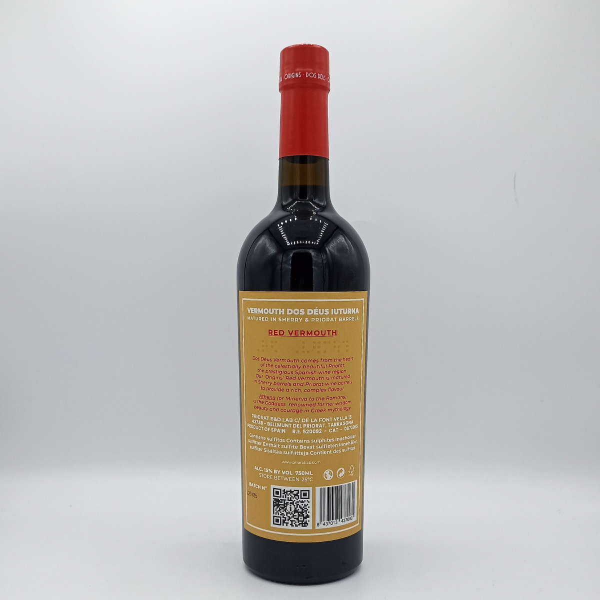 Vermut Rojo Dos Déus Origins 0,75 L.