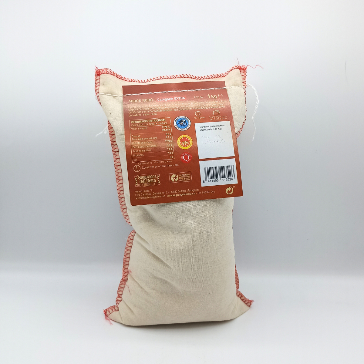 Arroz Extra Saco de Tela 1 kg. Segadors Del Delta