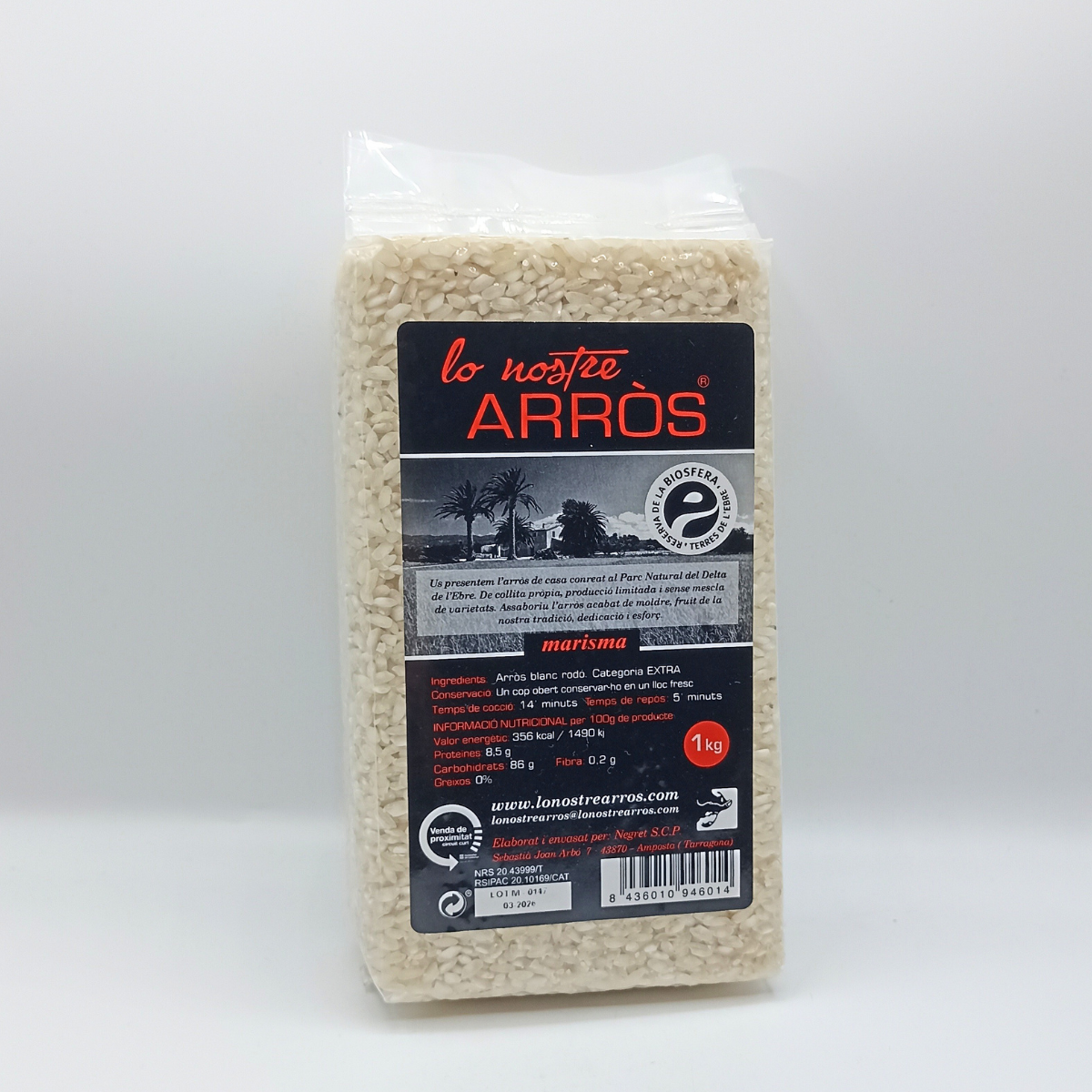 Arroz Marisma 'Lo Nostre Arròs' 1 kg