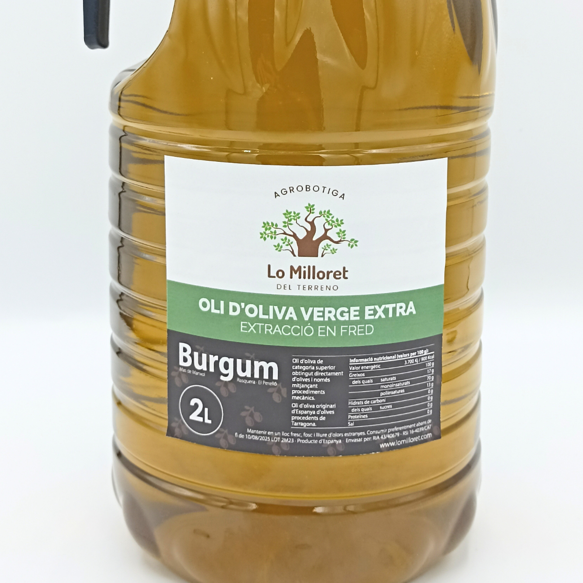 Aceite de Oliva Virgen Extra Burgum - Lo Milloret 2 L.