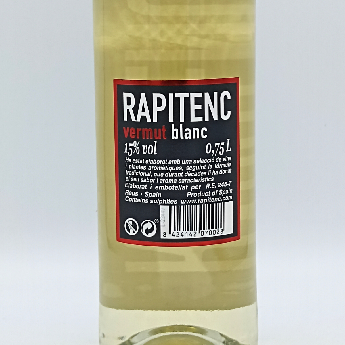 Vermut Blanc Rapitenc 0,75 L.