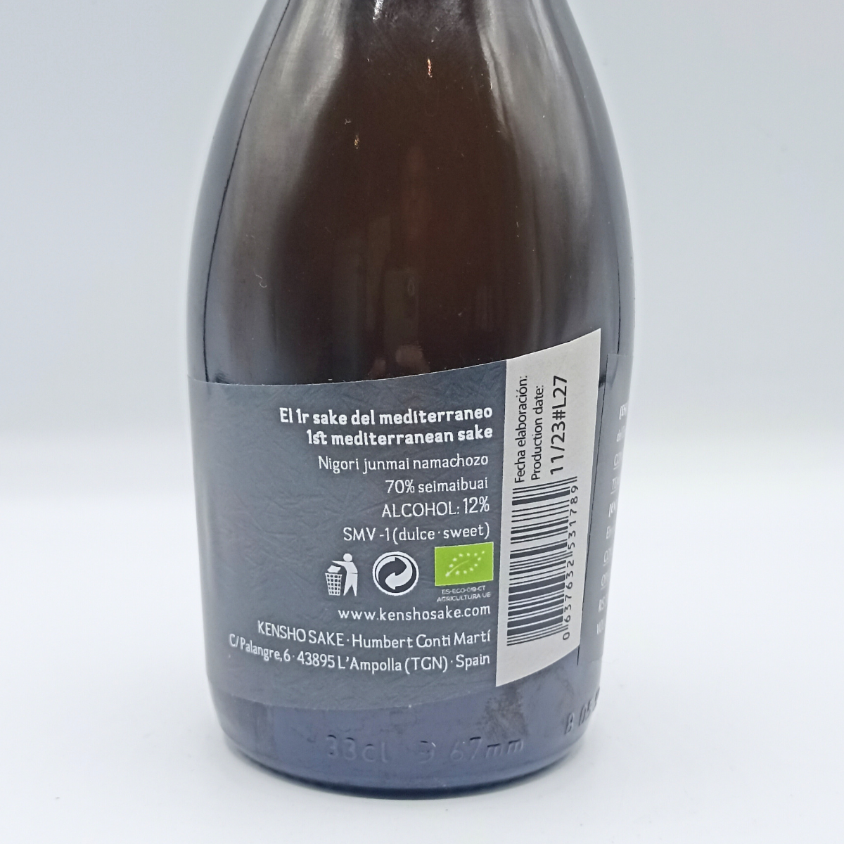 Sake Negro del Mediterráneo Kenshô 33 cl.