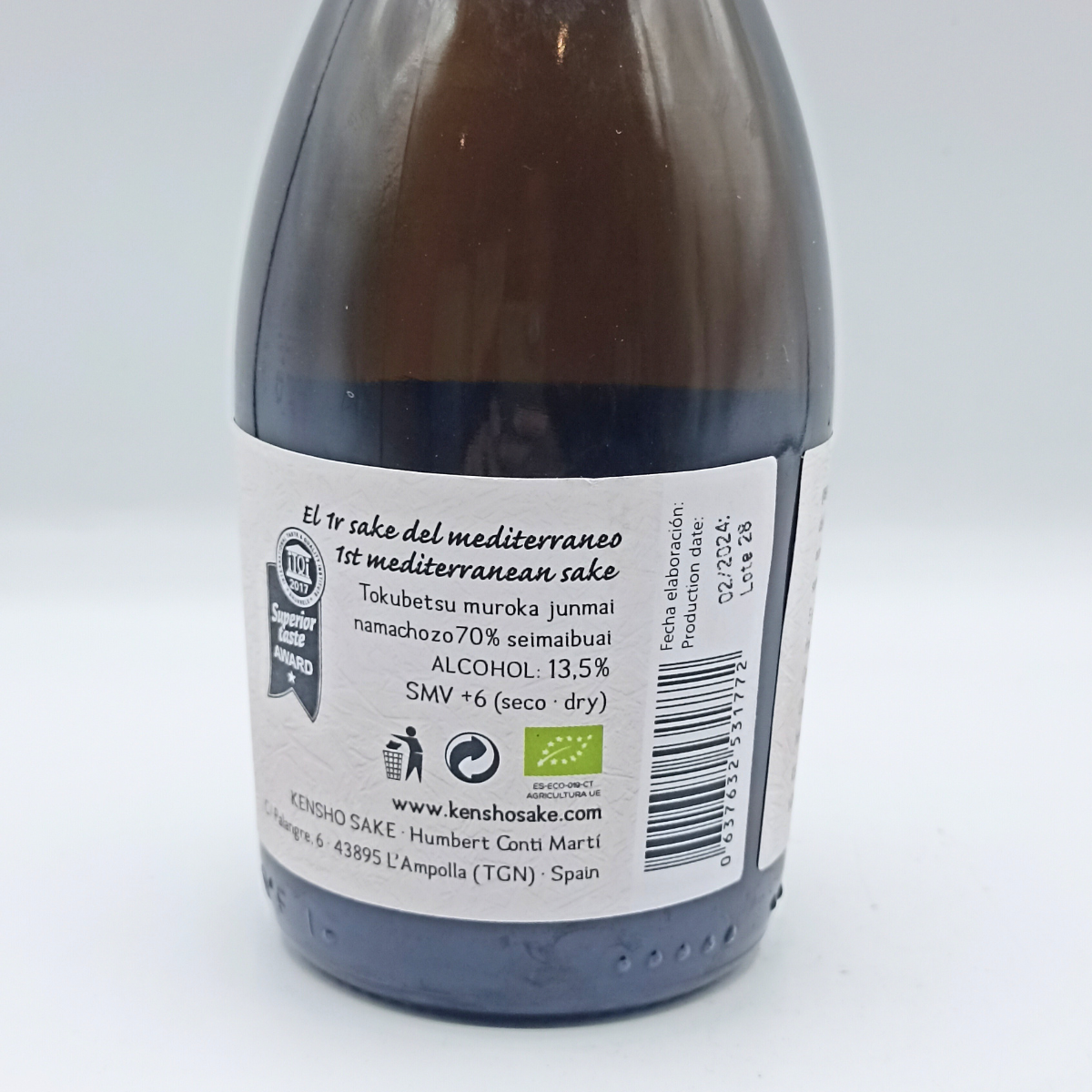 Sake Blanco del Mediterráneo Kenshô 33 cl.