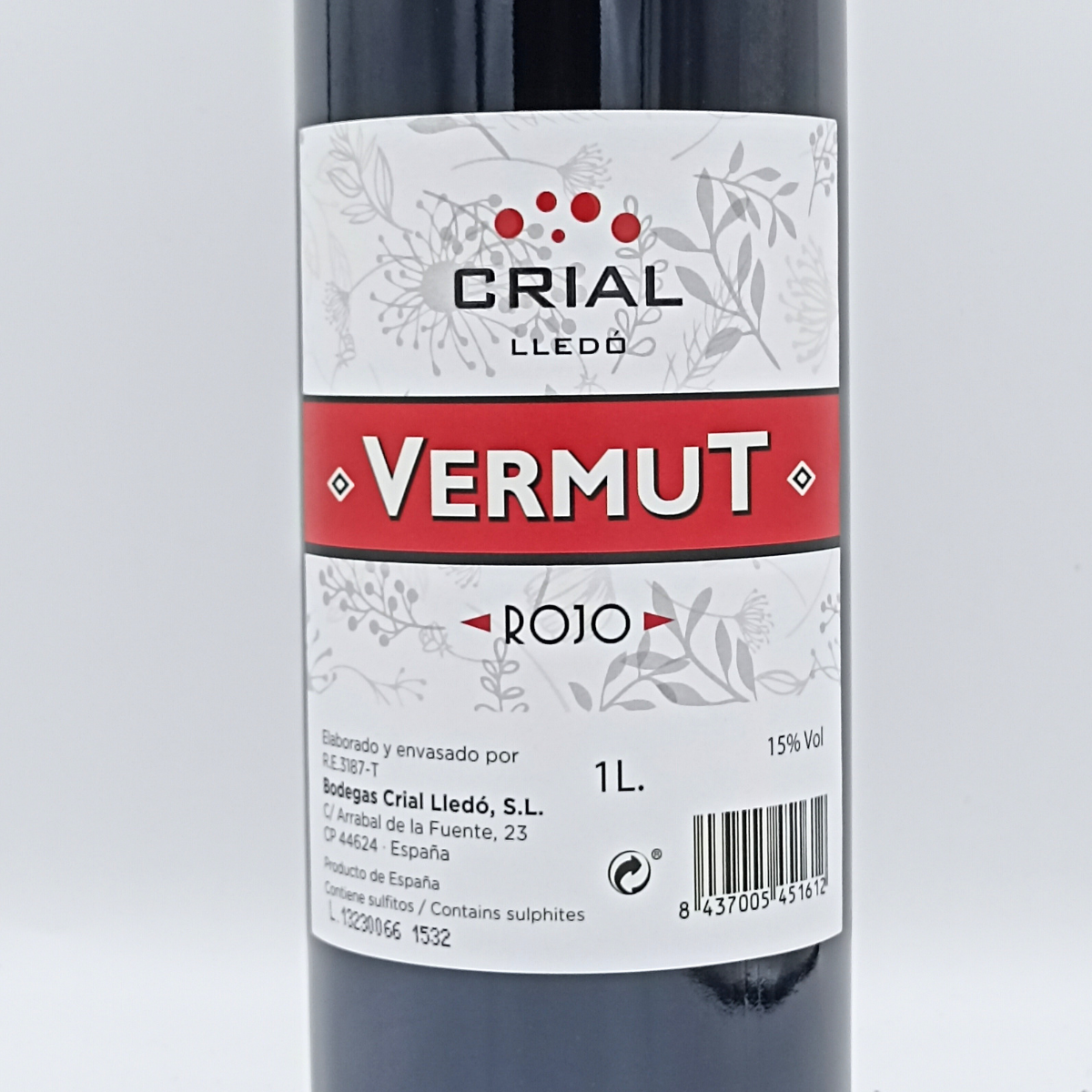 Vermut Rojo Crial Lledó 1 L.